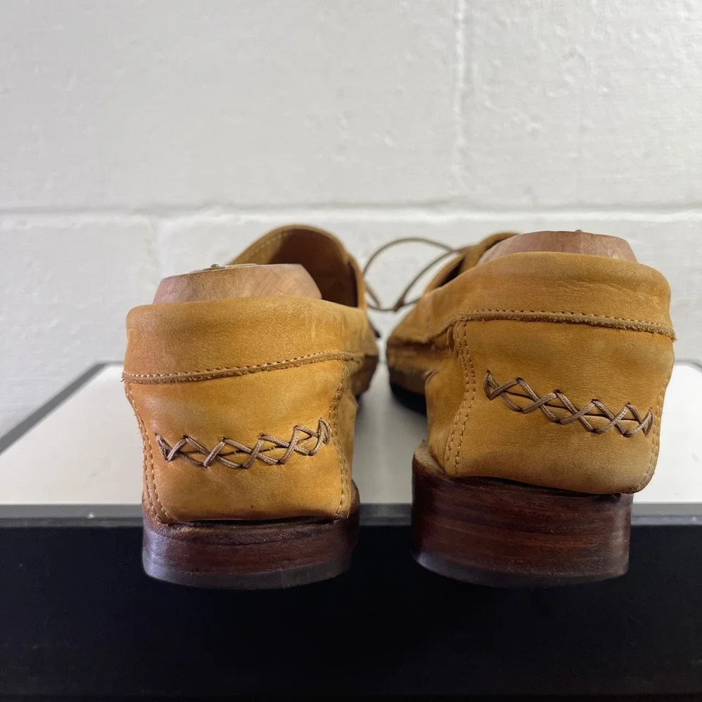 BUTTERO Men's Brown‎ Woven Brown Leather Huarache Dress Shoes Size 43 EU/10 US